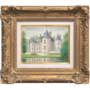 斉藤 要 「 アムステルダムの運河 」 油絵 ・ 油彩画 F4 ( 4号 斉藤 要 「 アムステルダムの運河 」 油絵 ・ 油彩画 F4 ( 4号