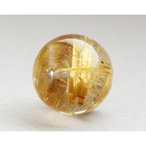 ルチルクォーツ（針水晶）原石 スフィア 丸玉 風水天珠堂 220115-8