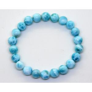 美しい❢ラリマー ブレスレット ￼ 13mm ラリマー ブレスレット 13mm 一点物 111-10145 : 天然石