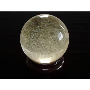 幻の名品102mmゴールドルチル丸玉 クラック無しの商品画像