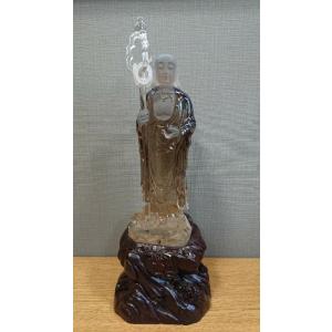 スモキークォーツ 仏像彫刻品 ブラジル産の商品画像