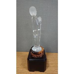 最高グレード水晶 仏像彫刻品 ブラジル産の詳細画像3