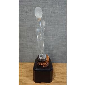 最高グレード水晶 仏像彫刻品 ブラジル産の詳細画像3