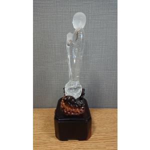 最高グレード水晶 仏像彫刻品 ブラジル産の詳細画像1