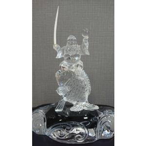 水晶 恵比寿像彫刻品 最高級品グレードの詳細画像1