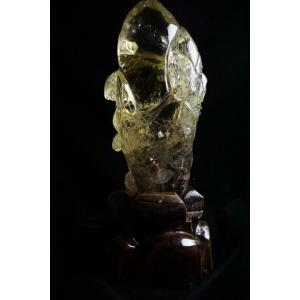 最高グレードシトリン 龍 彫刻品の詳細画像2
