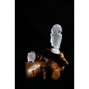 最高グレード水晶 観音 顔 彫刻品の詳細画像3