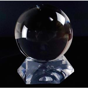 70.0mm最高級品鑑別書付き5A無垢水晶丸玉の詳細画像1