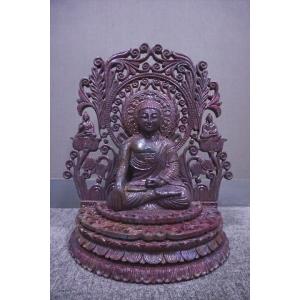 最高級 ルビー彫刻品 仏像