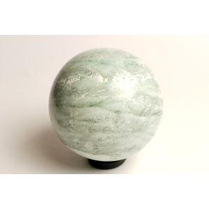 53mmグリーンスレイマンアゲート丸玉ファイナルグレード インド・ジャイプール産