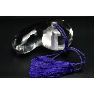 甲州水晶貴石細工 山梨県産 甲州乙女水晶勾玉 ファイナルグレード 組合証明書付き