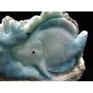 希少激レア品 ドミニカ産 ラリマー スライス 原石〔Z3-1-60