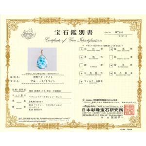 43.17ctラリマーペンダントトップ K18...の詳細画像4