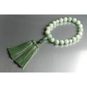 16mm糸魚川翡翠念珠　最高の一品