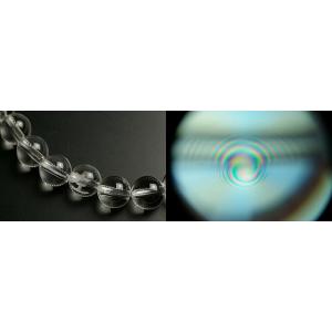 8mm8A螺旋水晶(左水晶)ブレスレット24玉の詳細画像1