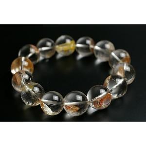 15mm貫入水晶ブレスレットプレミアムグレード（クォーツインクォーツ）ブラジル産