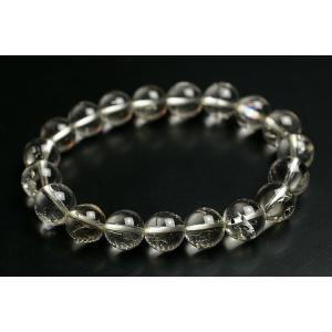 超レア品！10mmマダガスカル産水入り水晶ブレスレット　鑑別書付き！