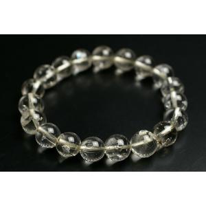 超レア品！10mmマダガスカル産水入り水晶ブレスレット　鑑別書付き！