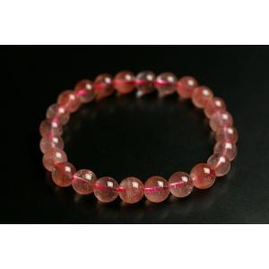 7.5mmストロベリークォーツブレス(ロシア産)最高級品