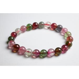 8mmマルチトルマリンブレスレットジェムグレード...の商品画像