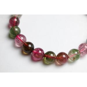 8mmマルチトルマリンブレスレットジェムグレー...の詳細画像2