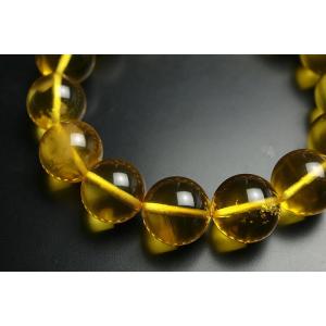 14mm純天然コハクブレスレット ファイナルグ...の詳細画像2