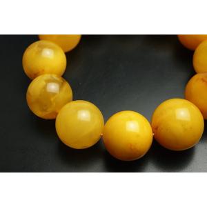 17mmハニーアンバー(蜜蝋琥珀)ブレスレット...の詳細画像2