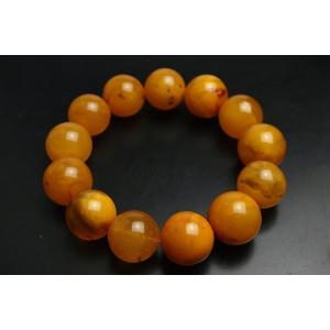 16mmハニーアンバー(蜜蝋琥珀)ブレスレット...の詳細画像1