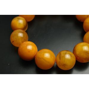16mmハニーアンバー(蜜蝋琥珀)ブレスレット...の詳細画像2