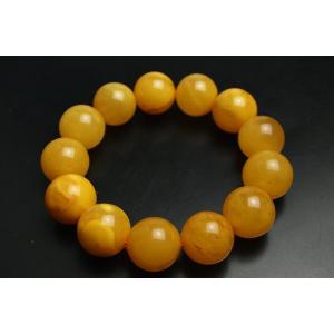 15mmハニーアンバー(蜜蝋琥珀)ブレスレット...の詳細画像1