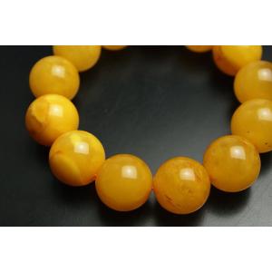 15mmハニーアンバー(蜜蝋琥珀)ブレスレット...の詳細画像2