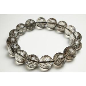 15mmリアルブラックルチルブレスレット ファイ...の商品画像