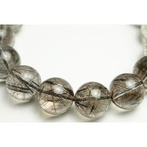 15mmリアルブラックルチルブレスレット ファ...の詳細画像3