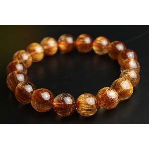 10mmオレンジキャッツアイルチルブレスレット ...の商品画像