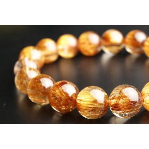 10mmオレンジキャッツアイルチルブレスレット...の詳細画像4