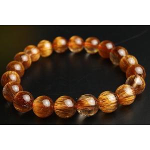 9mmオレンジキャッツアイルチルブレスレット 2...の商品画像
