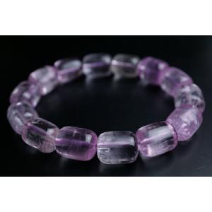 15×12mmクンツァイトブレスレット ファイ...の詳細画像1