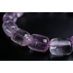 15×12mmクンツァイトブレスレット ファイ...の詳細画像3