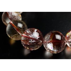 16mm天然オーラクォーツブレスレット ファイ...の詳細画像3