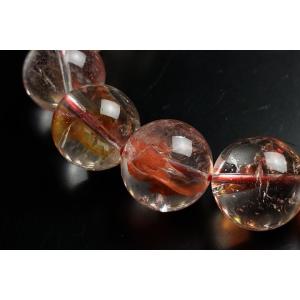 15mm天然オーラクォーツブレスレット ファイ...の詳細画像2