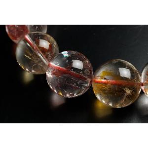 15mm天然オーラクォーツブレスレット ファイ...の詳細画像4
