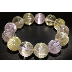 20mm マルチカラークンツァイトブレスレット...の詳細画像1