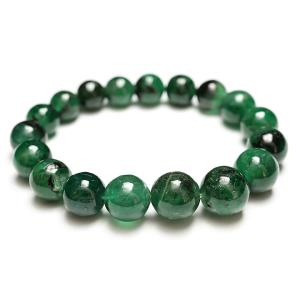 12.5-9.5mmエメラルドブレスレット　ファイナルグレード++++　ザンビア産　鑑別書付