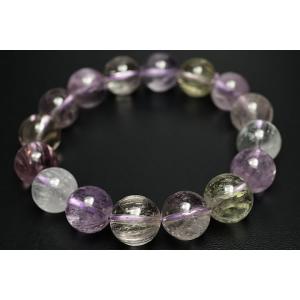 13mm マルチカラークンツァイトブレスレットフ...の商品画像