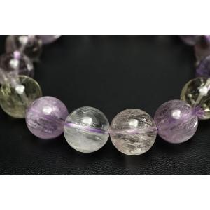 13mm マルチカラークンツァイトブレスレット...の詳細画像4