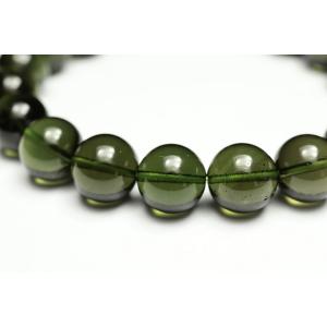 10mmモルダバイトブレスレット 最高級品 鑑...の詳細画像2