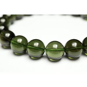 10mmモルダバイトブレスレット 最高級品 鑑...の詳細画像4