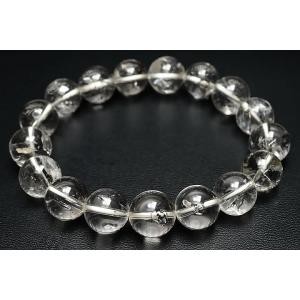 超レア品12mmマダガスカル産水入り水晶ブレスレット ファイナルグレード++