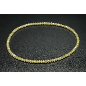 2.8mmイエローダイヤモンドカットブレスレット 13ct