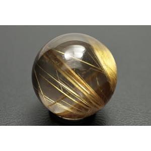 18.5mmゴールドルチル丸玉 ファイナルグレ...の詳細画像1